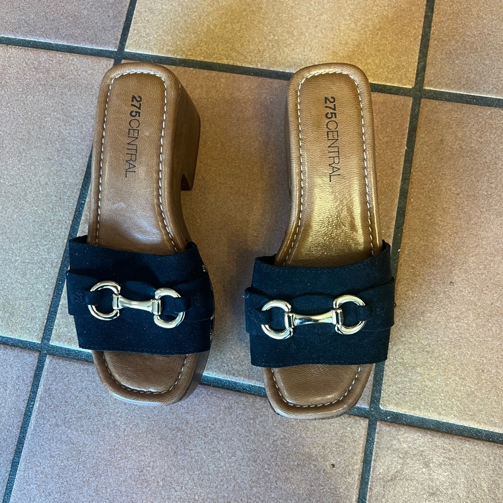 Black Suede sandal